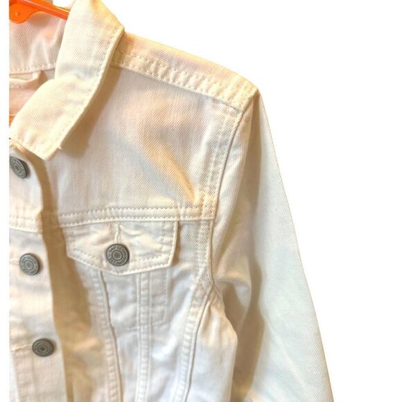 NWT Girls Gap White Jean Jacket - Picture 2 of 3